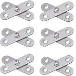6 pi�ces charni�re � pivot, 360 degr�s porte pivot, charni�re � pivot en acier inoxydable, montage pour ...