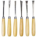 6 pi�ces ciseaux � bois, ensemble de ciseaux � bois professionnel pour la sculpture sur bois, charpentiers, ...