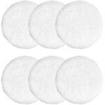 6 pi�ces disques de polissage en laine d'agneau, 125 mm tampons de polissage pour voiture, tampons de ...
