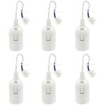 6 pi�ces douille e27 support d'ampoule 4a 250v douille chantier pour ampoules � incandescence et ampoules ...