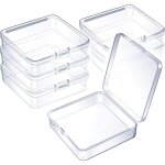 6 pi�ces)mini bo�tes de conteneurs de stockage de perles en plastique transparent pour collecte de petits ...