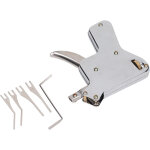 6 pi�ces outils de crochetage professionnels en acier inoxydable pour serrures � goupille - set d'entra�nement ...