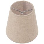 6 pi�ces petit abat - jour clip sur ampoule ensemble pour ampoules cand�labres, abat - jour en tissu ...
