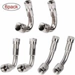 6 pi�ces pneu valve rallonge va, pneu valve de adaptateur, air pneu valve extension, pneu prolongateur ...