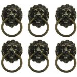 6 pi�ces poign�e bouton meuble, meuble ancien lion tirez main dans, bouton de poign�e r�tro, convient ...
