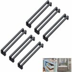6 pi�ces poignee de meuble cuisine noire 128 mm entraxe, poignee armoire moderne, alliage de zinc poign�es ...