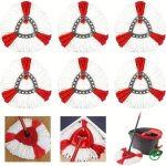 6 pi�ces recharge serpill�re compatible avec les syst�mes vileda turbo 2 - en - 1 / easywring & clean ...