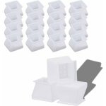 6 pi�ces silicone chaise casquettes pieds tampons couvre - pieds de chaise carr�es de prot�ge - jambes ...