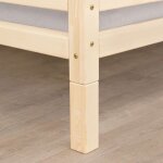 6 pieds r�hausseurs de lit - bois vernis 20 cm pour largeur lit 140 cm