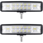 6 pouces 9 - 36v phare led moto 36w phare de travail led tracteur 2 rangs 3600lm 6000k combinaison spotlight ...