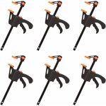 D�stockage lot de 6 serre - joints en forme de f, serre joint avec serrage rapide et facile, outils � ...