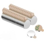 60 pi�ces aimants adh�sifs 8x1mm en n�odyme puissants, mini aimant ronds autocollants, petits aimants ...