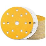 60 pi�ces disque abrasif 150mm grain 240 15 trous pour ponceuse excentrique