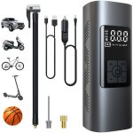 6000mah mini pompe � air �lectrique, compresseur � air portatif gonfleur pneus sans fil 150psi avec �cran ...