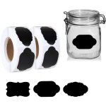 600pcs �tiquettes bocaux cuisine etiquette confiture �tiquette ardoise pour bocaux confiture, 2 rouleau ...