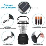 60led lampe de camping solaire lanterne de cheval solaire lampe de secours � manivelle, pour ext�rieur, ...