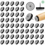 60pcs patins en feutre � clouer pour meubles avec vis - patins de chaise � clouer de 25 mm - patins ronds ...