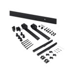 Kit de quincaillerie pour porte coulissante suspendue barn en bois, avec fermeture souple, panneaux non ... Kit de quincaillerie pour porte coulissante suspendue barn en bois, avec fermeture souple, panneaux non ...