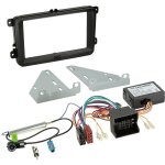 Acv - kit installation autoradio 2din can bus adaptateur ant. compatible avec vw seat skoda ap03 noir ...