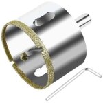 68 mm scie cloche diamant�e avec foret guidage de centrage, foret tr�pan diamant pour verre, carrelage, ...