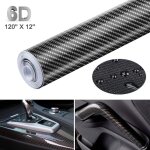 6d film autocollant �tanche de voiture adh�sif vinyle en fibre de carbone, imperm�able antiadh�sive pour ...