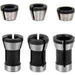 6pcs adaptateur pince de serrage fraise defonceuse 6mm 6. 35mm 8mm mandrin de fraiseuse collet mandrin ...