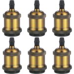 6pcs e27 pied de lampe simple retroe plafonnier vintage lampe suspendue d'int�rieur bronze 1