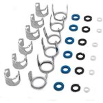 6pcs fuel injectors seals repair o - ring kit 06e998907g replacement for audi a4 a6 a8 2. 8l 3. 2l v6 ...