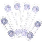 6pcs)loquets de s�curit� pour b�b�, mini loquet multifonction serrure adh�sive de s�curit� pour b�b�, ...