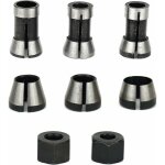 6pcs mandrin de fraiseuse, 6 mm 6. 35 mm 8 mm collet mandrin affleureuse, mandrin de fraise � bois, pince ...