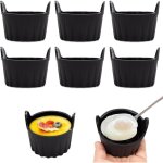 6pcs moule silicone air fryer, plat silicone air fryer, moule air fryer r�utilisable plat pour air fryer, ...