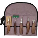 7 en 1 ensemble de couteaux � bois sculpt�s � la main mod�le outil d'artisanat cuill�re � d�couper en ...