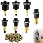 7 + 70 pi�ces riveteuse pneumatique kit de mandrins, mandrins pour outils � riveter + m3 m4 m5 m6 m8 ...