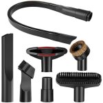 7 pi�ces accessoires pour aspirateur, embout aspirateur universel avec 58cm suceur plat flexible, suceur ...