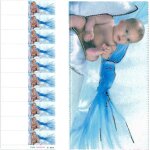 70 cartes de bapt�me pr�d�coup�es et imprimables avec chaussure de b�b�