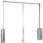 Emuca - penderie rabattable pour armoire sling, 830 - 1150, chrom�, acier et plastique.
