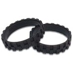 70x15mm)2 pi�ce pneus roues pour irobot roomba s�ries s9 s9 + (pack 2 unit�s) fabriqu� en espagne antid�rapant ...