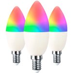 Lot 3 ampoules led bougie smart wifi e14 5w equi. 35w 450lm rgbww dimmable via smartphone / app 25000h ... Lot 3 ampoules led bougie smart wifi e14 5w equi. 35w 450lm rgbww dimmable via smartphone / app 25000h ...