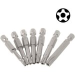 7pcs embouts de tournevis magn�tiques � t�te �toil�e de tige hexagonale 6. 35mm bit set embouts tournevis ...