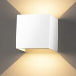 7w led applique murale chambre moderne interieur, up and down design r�glable lampe, aluminium luminaires ...