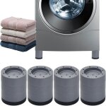 8. 5cm)4 pcs patin anti vibrations lave linge universel, pied caoutchouc antid�rapant, tapis anti - vibration ...