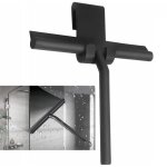 8. 6 x 6. 5 in raclette de douche avec support en silicone, noyau acier inox pour salle de bain, verre, ...