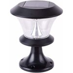 8 led yard villa paysage d�coratif post light outdoor round solaire pilier lampe jardin porte murale ...