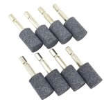 8 meules abrasives cylindriques 20 mm � tige hexagonale 1 4 pouce pour perceuse outil rotatif