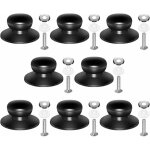 8 pcs boutons de couvercle casserole universels en verre noir, poign�e de rechange pour couvercle casserole ...