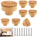 8 pi�ces bouton cuisine de placard en rotin poign�e de meuble cuisine boutons de porte meuble tiroir ...