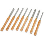 Set de couteaux  tourner avec coffret en bois, 8 fers  tourner hss de haute qualit, acier rapide, ...