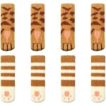 8 pi�ces couvre - pieds de table et de chaise tricot�s, chaussettes de jambe de chaise, housse de protection ...