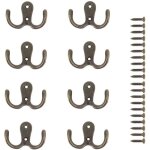 8 pi�ces crochet a vis double m�tal crochets et pat�res rangement pour la maison �tag�res tiroirs casiers ...