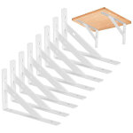 8 pi�ces equerre etagere murale, supports triangulaires angulaires droits de 90 degr�s, support d'angle ...
